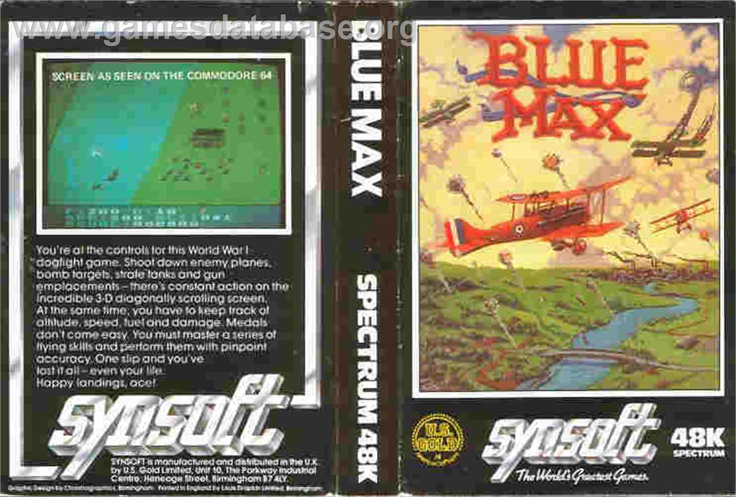 Blue Max - Sinclair ZX Spectrum - Artwork - Box