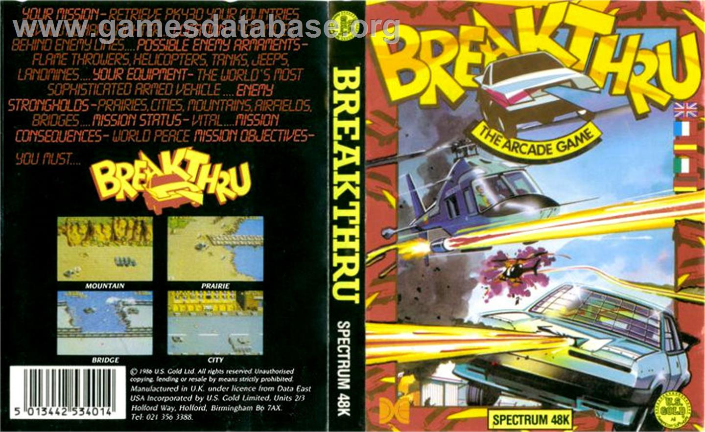 Breakthru - Sinclair ZX Spectrum - Artwork - Box
