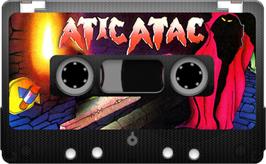 Cartridge artwork for Atic Atac on the Sinclair ZX Spectrum.