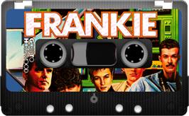 Cartridge artwork for Frankie Goes to Hollywood on the Sinclair ZX Spectrum.