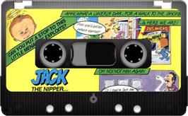 Cartridge artwork for Jack the Nipper on the Sinclair ZX Spectrum.