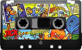 Cartridge artwork for Jack the Nipper 2: In Coconut Capers on the Sinclair ZX Spectrum.