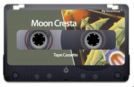 Cartridge artwork for Moon Cresta on the Sinclair ZX Spectrum.