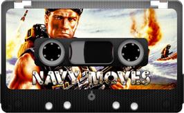 Cartridge artwork for Navy Moves on the Sinclair ZX Spectrum.