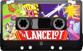 Cartridge artwork for Sir Lancelot on the Sinclair ZX Spectrum.