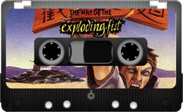 Cartridge artwork for The Way of the Exploding Fist on the Sinclair ZX Spectrum.