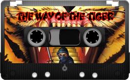Cartridge artwork for The Way of the Tiger on the Sinclair ZX Spectrum.