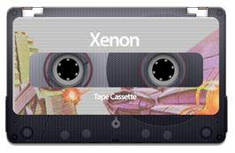 Cartridge artwork for Xenon on the Sinclair ZX Spectrum.