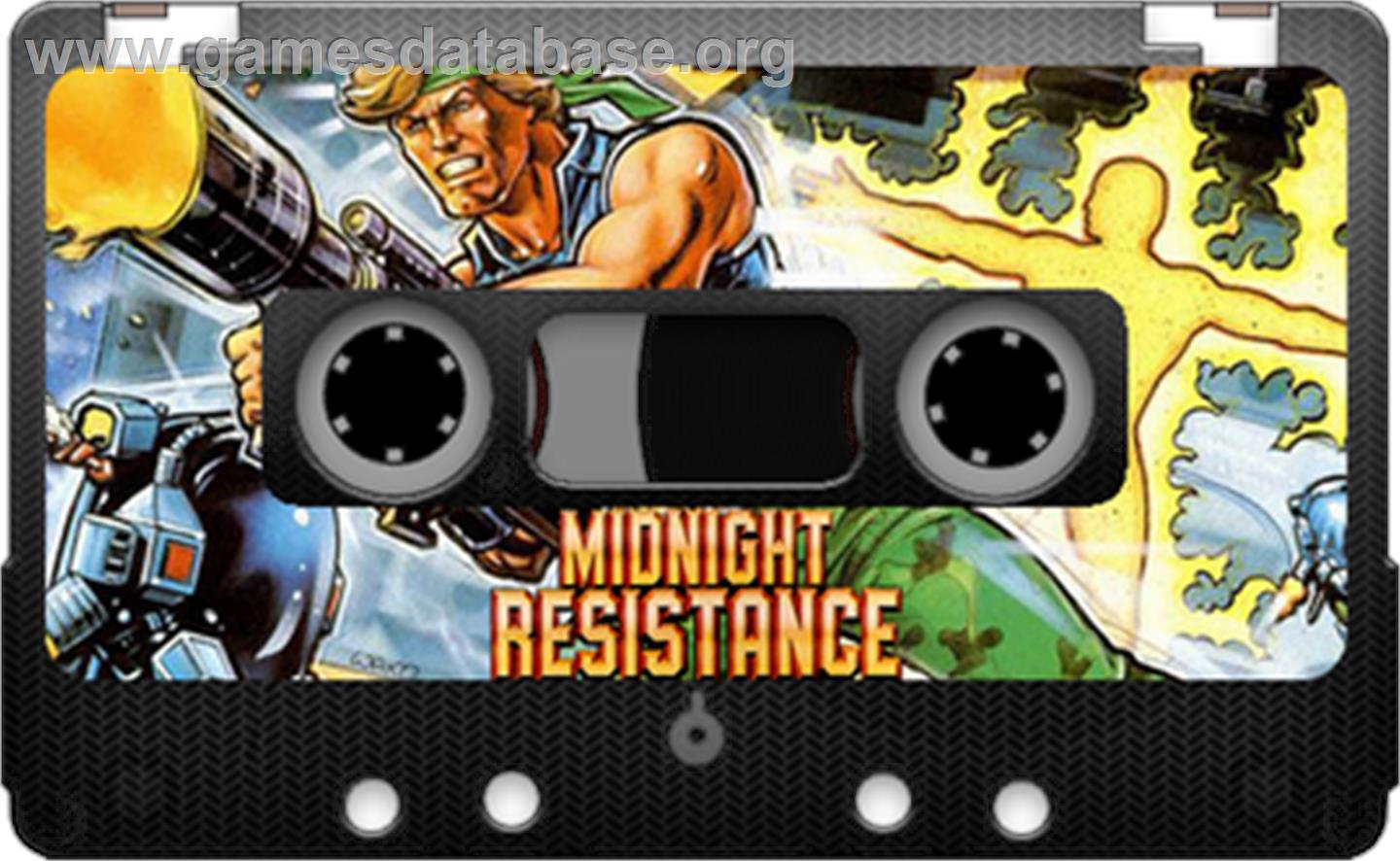 Midnight Resistance - Sinclair ZX Spectrum - Artwork - Cartridge