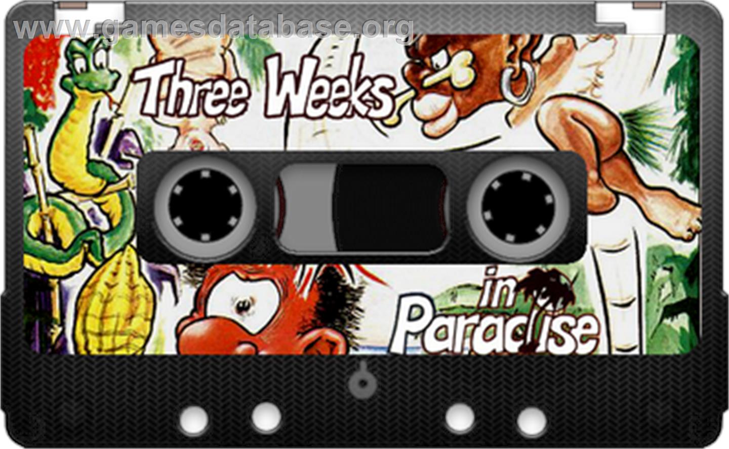 Three Weeks in Paradise - Sinclair ZX Spectrum - Artwork - Cartridge