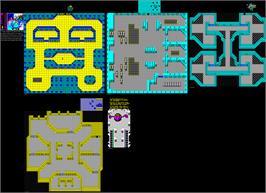 Game map for Alien Syndrome on the Arcade.