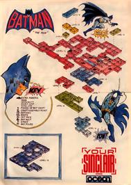 Game map for Batman: The Caped Crusader on the Commodore 64.