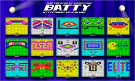 Game map for Batty on the Amstrad CPC.