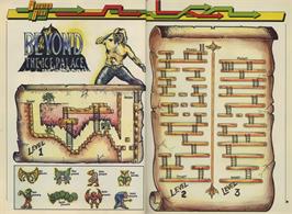 Game map for Beyond the Ice Palace on the Commodore 64.