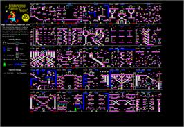 Game map for Bounty Bob Strikes Back! on the Sinclair ZX Spectrum.