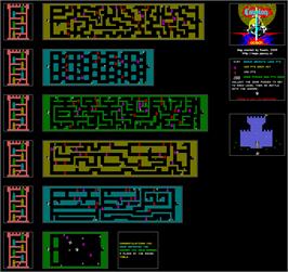Game map for Cavelon on the Sinclair ZX Spectrum.