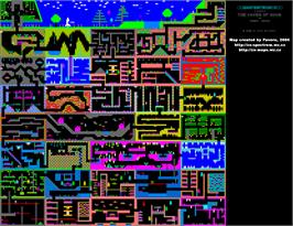 Game map for Caves of Doom on the Sinclair ZX Spectrum.