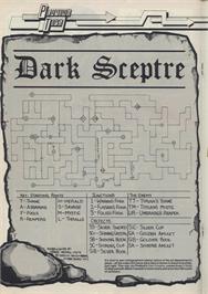 Game map for Dark Sceptre on the Sinclair ZX Spectrum.
