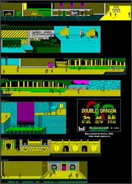 Game map for Double Dragon on the Sega Genesis.