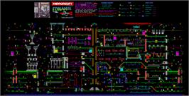 Game map for Dynamite Dan II on the Sinclair ZX Spectrum.
