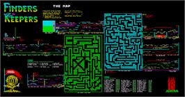 Game map for Finders Keepers on the Sinclair ZX Spectrum.