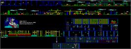 Game map for Game Over on the Sinclair ZX Spectrum.