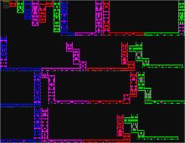 Game map for H.E.R.O. on the Sinclair ZX Spectrum.