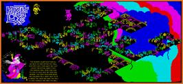 Game map for Knight Lore on the Sinclair ZX Spectrum.
