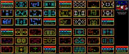 Game map for Kwik Snax on the Sinclair ZX Spectrum.