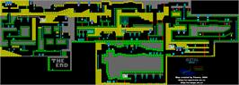 Game map for Metal Army on the Sinclair ZX Spectrum.