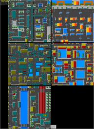 Game map for Miami Chase on the Commodore Amiga.