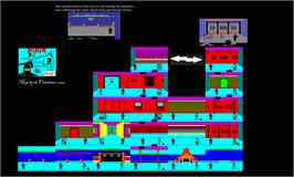 Game map for Ninja on the Atari 8-bit.