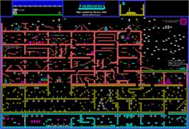 Game map for Phantomas on the Sinclair ZX Spectrum.
