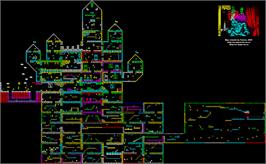 Game map for Phantomas 2 on the Sinclair ZX Spectrum.