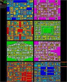 Game map for Rana Rama on the Sinclair ZX Spectrum.