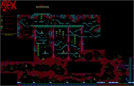 Game map for Rex on the Sinclair ZX Spectrum.