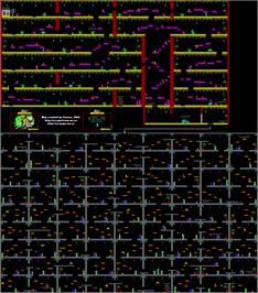 Game map for Robot Messiah on the Sinclair ZX Spectrum.