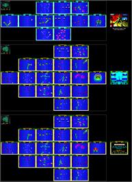 Game map for Smash T.V. on the Sinclair ZX Spectrum.