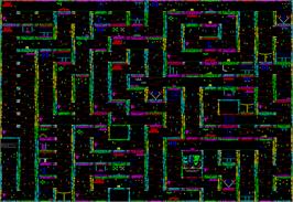 Game map for Soul of a Robot on the MSX 2.