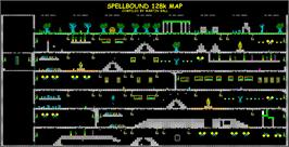 Game map for Spellbound on the Commodore 64.