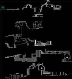 Game map for Strider 2 on the Sinclair ZX Spectrum.