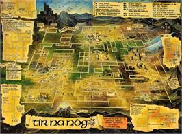 Game map for Tir Na Nog on the Commodore 64.