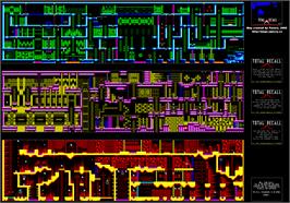 Game map for Total Recall on the Sinclair ZX Spectrum.