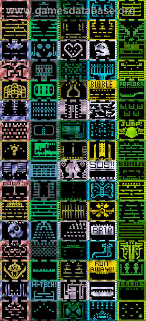 Bubble Bobble - Sinclair ZX Spectrum - Artwork - Map