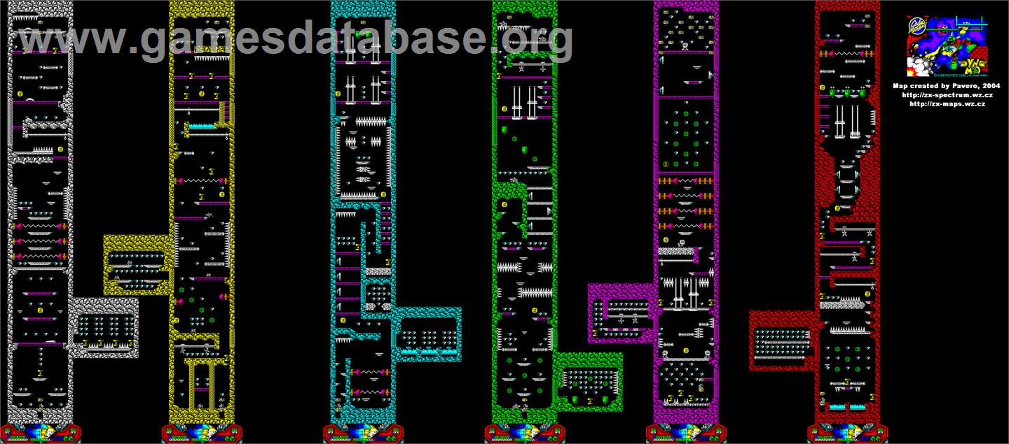 Captain Dynamo - Microsoft DOS - Artwork - Map