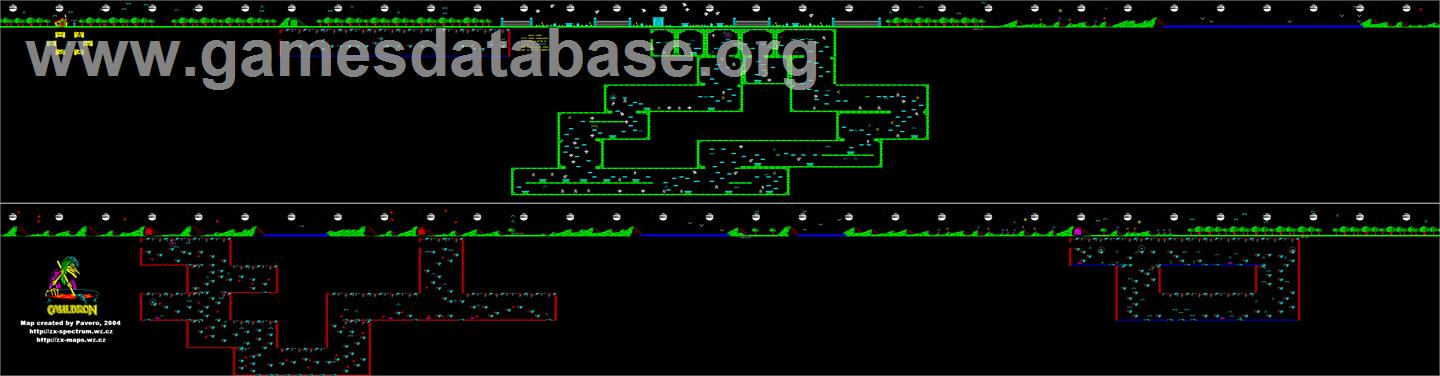 Cauldron - Amstrad CPC - Artwork - Map