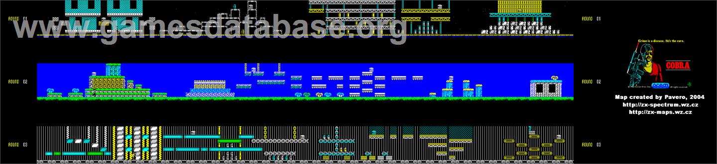 Cobra - Sinclair ZX Spectrum - Artwork - Map