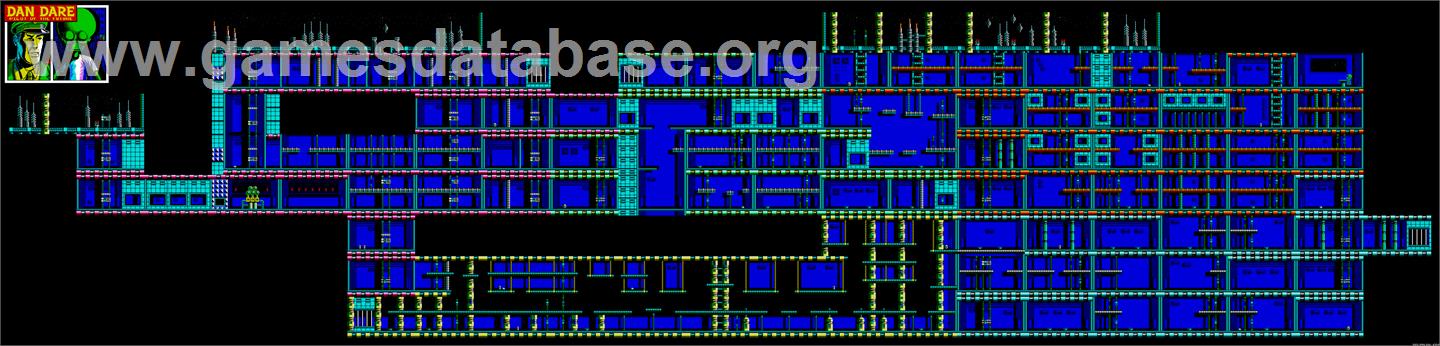 Dan Dare: Pilot of the Future - Sinclair ZX Spectrum - Artwork - Map