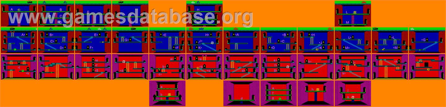 Donald's Alphabet Chase - Amstrad CPC - Artwork - Map