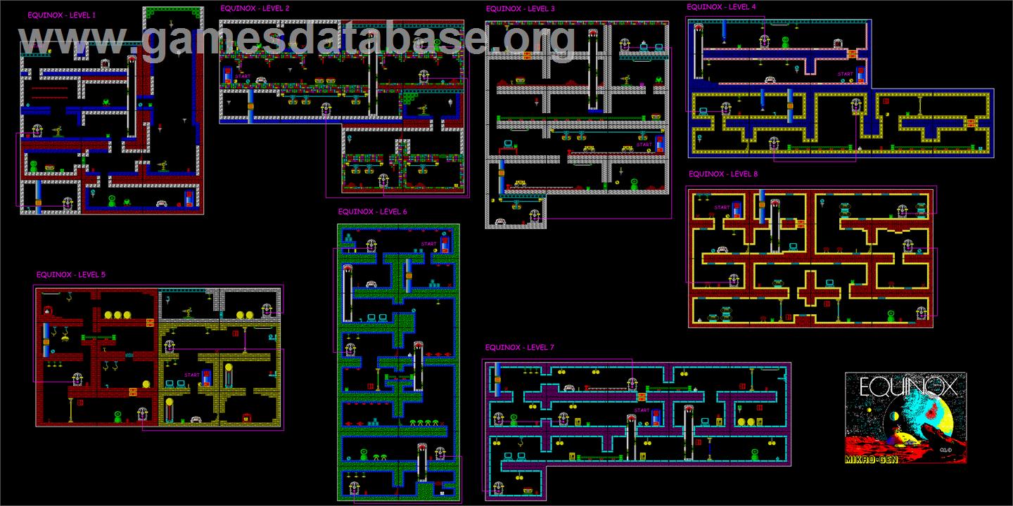 Equinox - Amstrad CPC - Artwork - Map